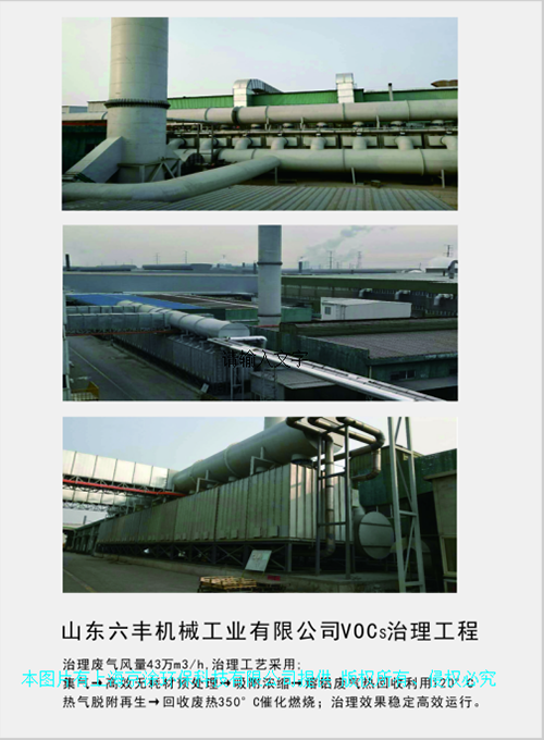 VOCs廢氣治理工程--山東六豐機械工業(yè)有限公司